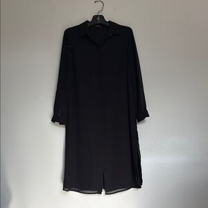 Elegant Black Women's long blouse